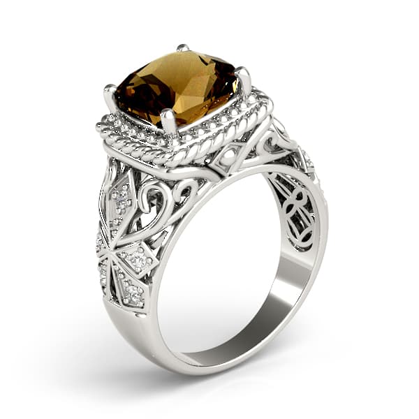 9mm Cushion (0.08 ct. tw.), Angle view in white gold or platinum
