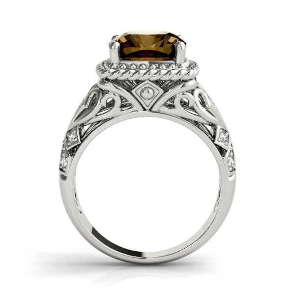 9mm Cushion (0.08 ct. tw.), Side view in white gold or platinum