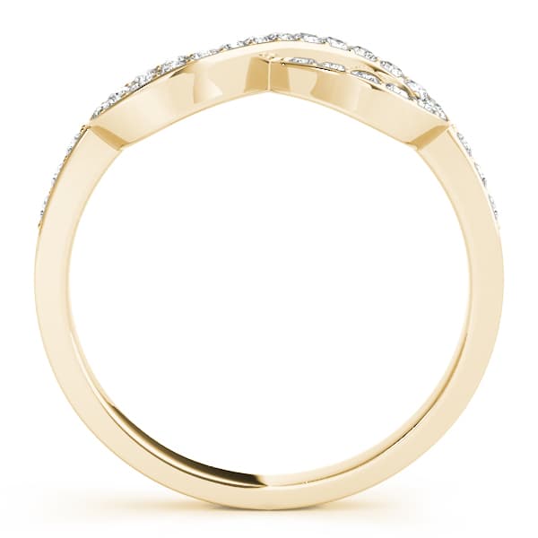 Infinity Fashion Rings (0.4 ct. tw.), Side view in yellow gold