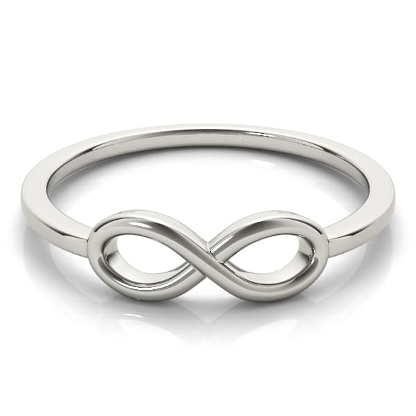 Infinity Fashion Ring, On hand view in white gold or platinum