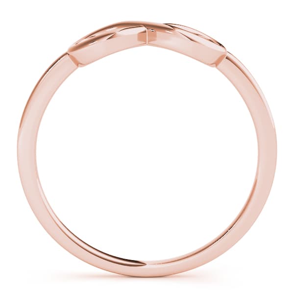 Infinity Fashion Ring, Side view in rose gold