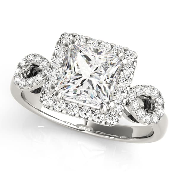 6.5MM PRINCESS — style 84629 in 10k White Gold