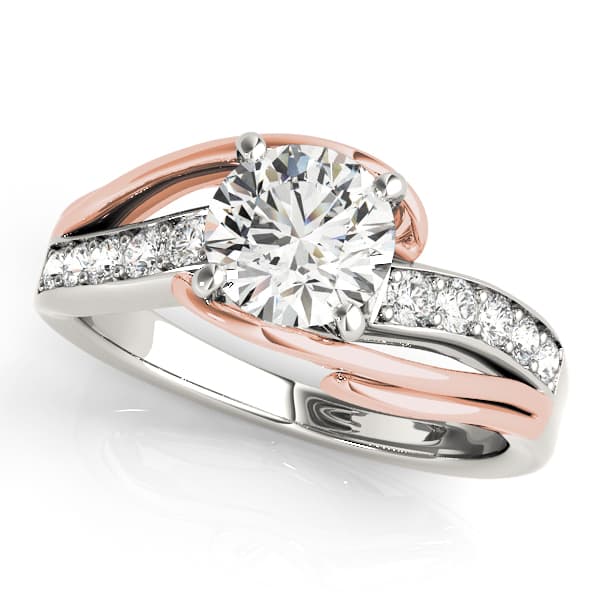 Split-Shank Bypass Engagement Ring — style 84671 in 10k White Gold