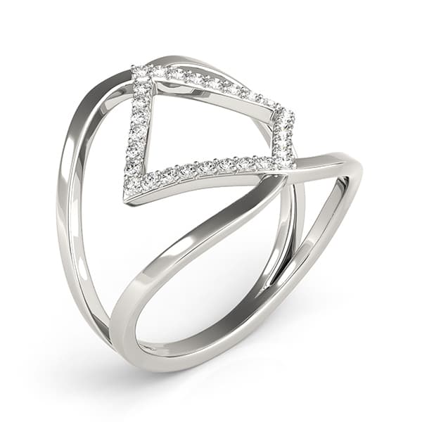 Diamond Fashion Fashion Rings (0.18 ct. tw.), On hand view in white gold or platinum