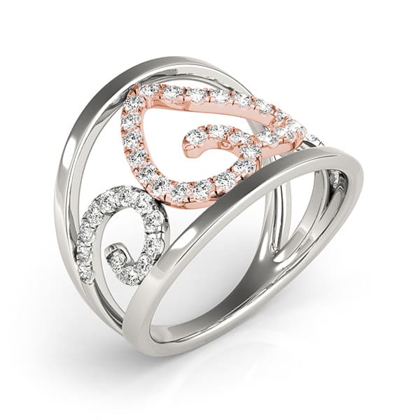 Diamond Fashion Fashion Rings (3/8 ct. tw.), On hand view in white gold or platinum