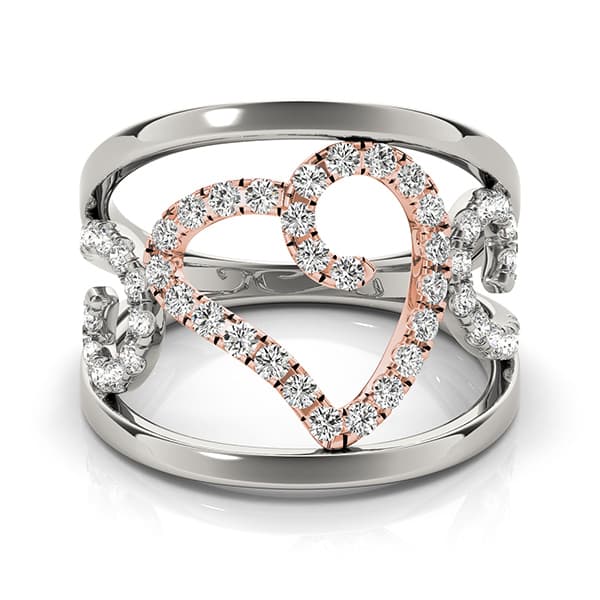Diamond Fashion Fashion Rings (3/8 ct. tw.), Side view in white gold or platinum