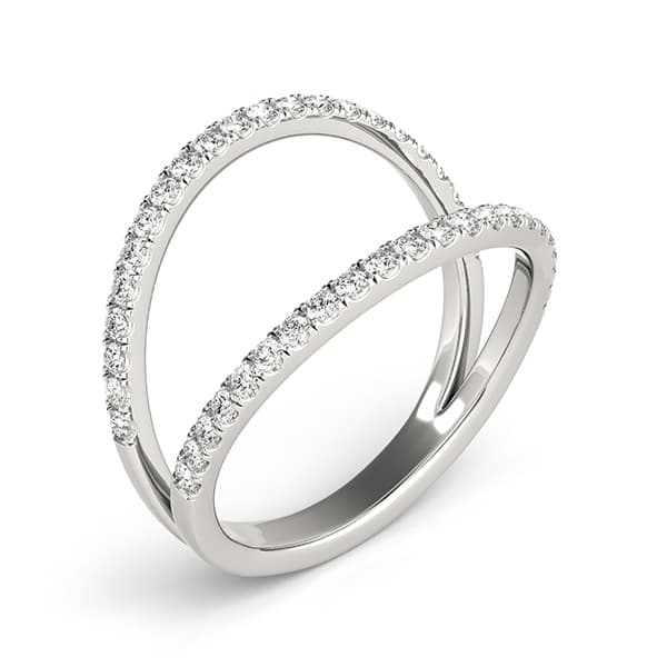 Diamond Fashion Fashion Rings (1/4 ct. tw.), On hand view in white gold or platinum