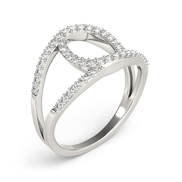Diamond Fashion Fashion Rings (1/2 ct. tw.), On hand view in white gold or platinum