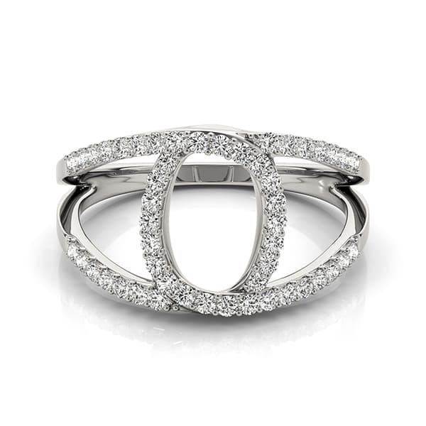 Diamond Fashion Fashion Rings (1/2 ct. tw.), Side view in white gold or platinum