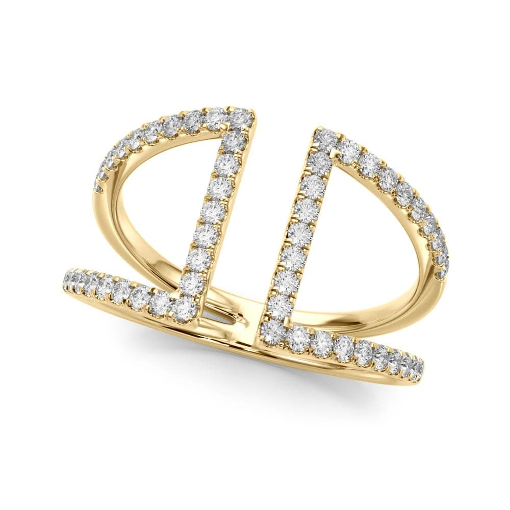 Diamond Fashion Fashion Rings (0.54 ct. tw.), Front view in yellow gold