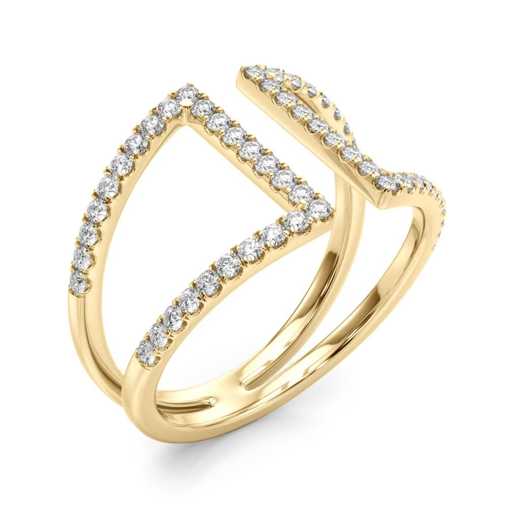 Diamond Fashion Fashion Rings (0.54 ct. tw.), Angle view in yellow gold