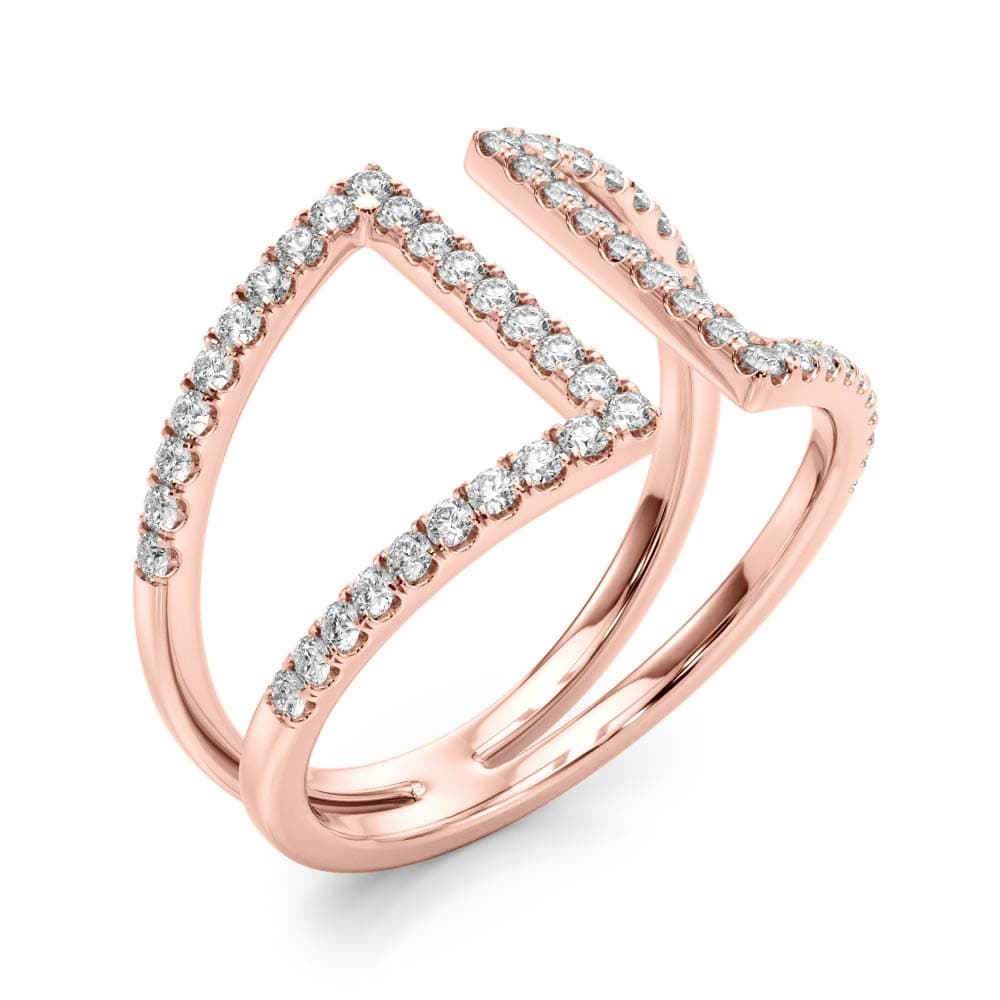 Diamond Fashion Fashion Rings (0.54 ct. tw.), Angle view in rose gold
