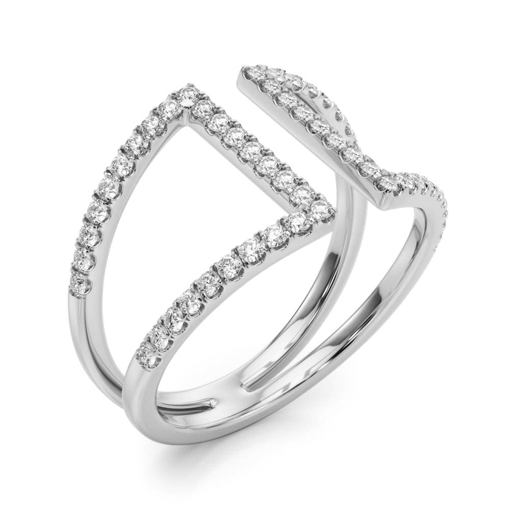 Diamond Fashion Fashion Rings (0.54 ct. tw.), Angle view in white gold or platinum