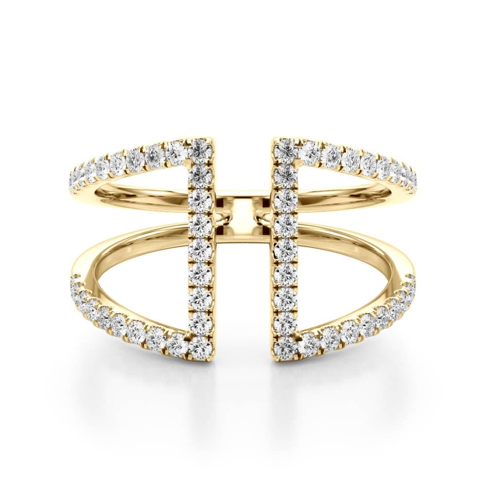 Diamond Fashion Fashion Rings (0.54 ct. tw.), On hand view in yellow gold