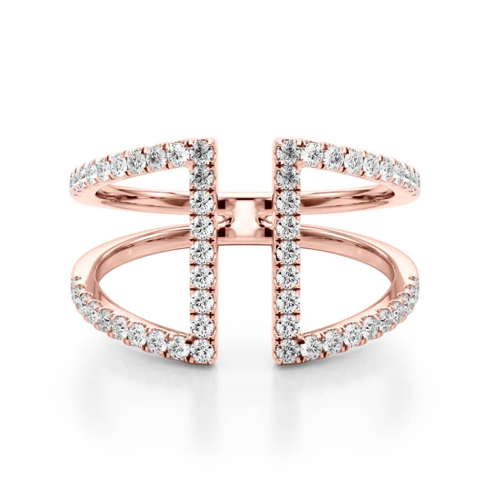 Diamond Fashion Fashion Rings (0.54 ct. tw.), On hand view in rose gold