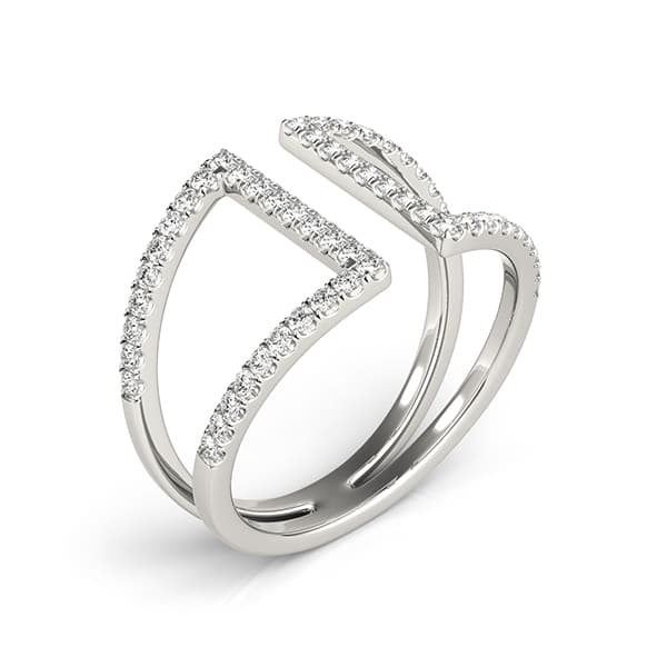Diamond Fashion Fashion Rings (0.54 ct. tw.), On hand view in white gold or platinum