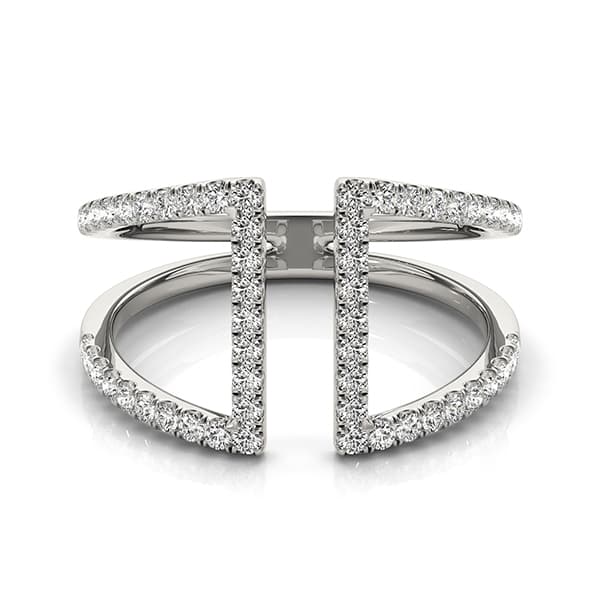 Diamond Fashion Fashion Rings (0.54 ct. tw.), Side view in white gold or platinum
