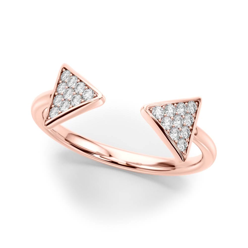 Diamond Fashion Fashion Rings (0.2 ct. tw.), Front view in rose gold