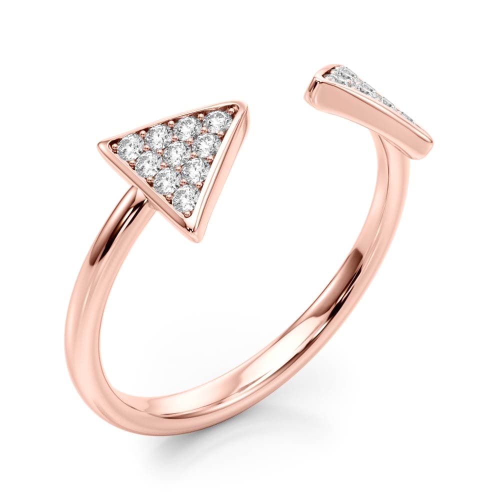 Diamond Fashion Fashion Rings (0.2 ct. tw.), Angle view in rose gold