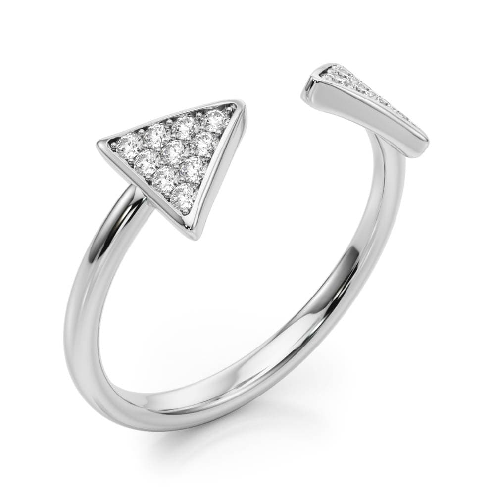 Diamond Fashion Fashion Rings (0.2 ct. tw.), Angle view in white gold or platinum