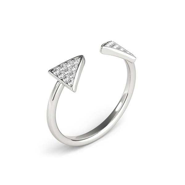 Diamond Fashion Fashion Rings (0.2 ct. tw.), On hand view in white gold or platinum