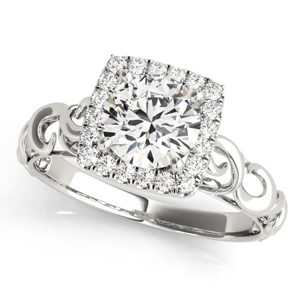 ENGAGEMENT RINGS SOLITAIRES ANY SH — style 84738 in 10k White Gold