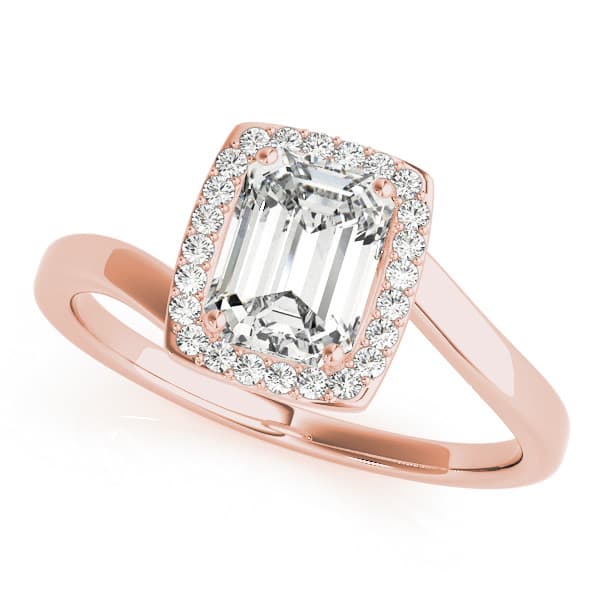 Engagement Ring, style 84762, Front view in rose gold