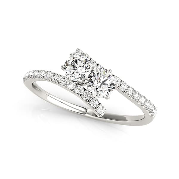 2-Stone French-Cut Fashion Ring — 1/2 CT — View 1