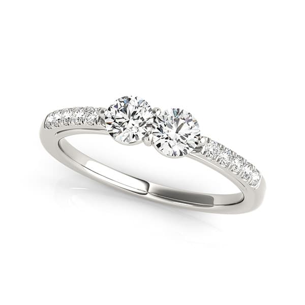 Two Stone Ring — 1 CT — View 1