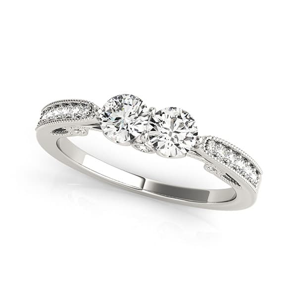 Two Stone Ring — 1 CT — View 1