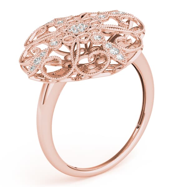 Diamond Fashion Ring (0.07 ct. tw.), Angle view in rose gold