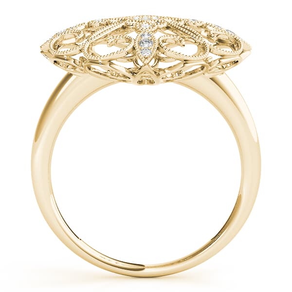 Diamond Fashion Ring (0.07 ct. tw.), Side view in yellow gold