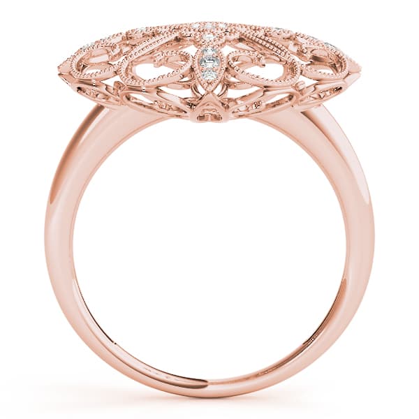 Diamond Fashion Ring (0.07 ct. tw.), Side view in rose gold