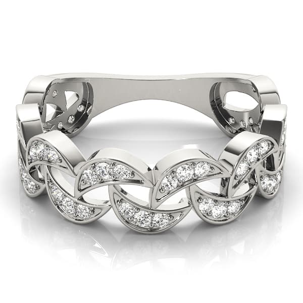 Diamond Fashion Ring (0.27 ct. tw.), On hand view in white gold or platinum