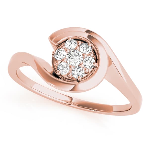 Engagement Ring, style 84831, Front view in rose gold