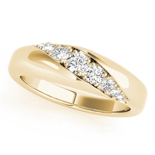 Stackable Twisted Fashion Band (3/8 ct. tw.), Front view in yellow gold