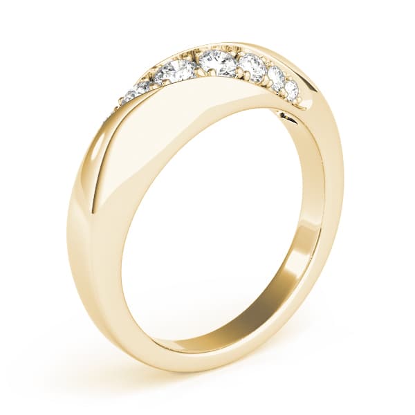 Stackable Twisted Fashion Band (3/8 ct. tw.), Top view in yellow gold