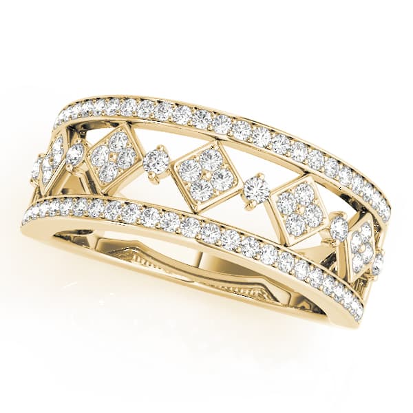 Fashion Band (1/2 ct. tw.), Front view in yellow gold