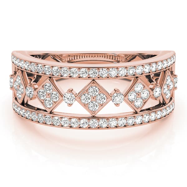 Fashion Band (1/2 ct. tw.), On hand view in rose gold