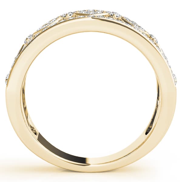 Fashion Band (1/2 ct. tw.), Side view in yellow gold