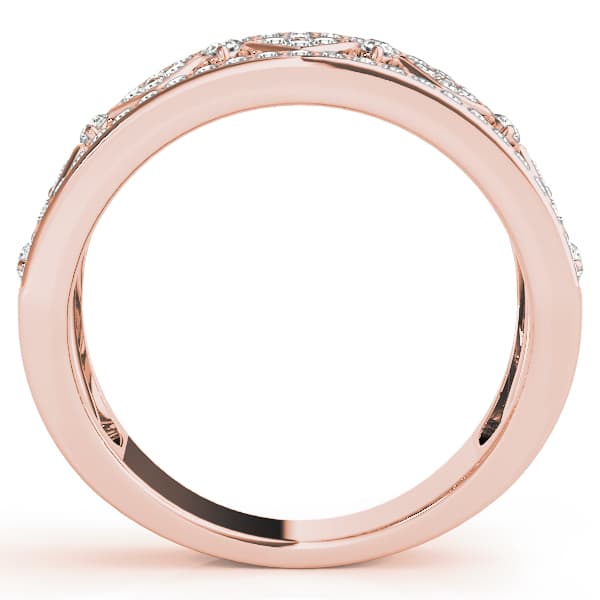Fashion Band (1/2 ct. tw.), Side view in rose gold