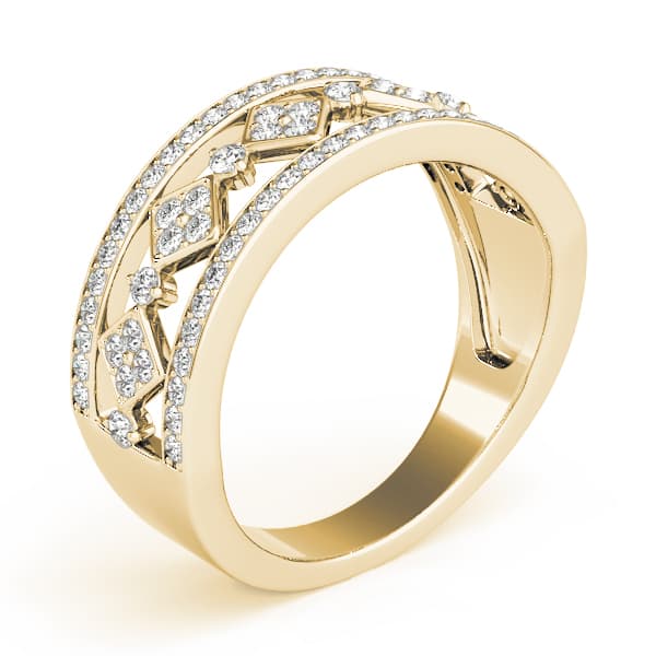 Fashion Band (1/2 ct. tw.), Top view in yellow gold
