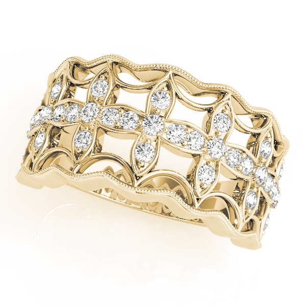 Fashion Band (1/4 ct. tw.), Front view in yellow gold