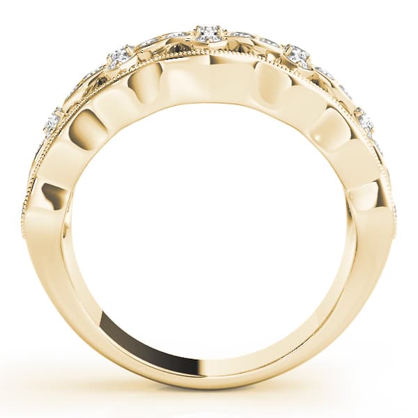 Fashion Band (1/4 ct. tw.), Side view in yellow gold