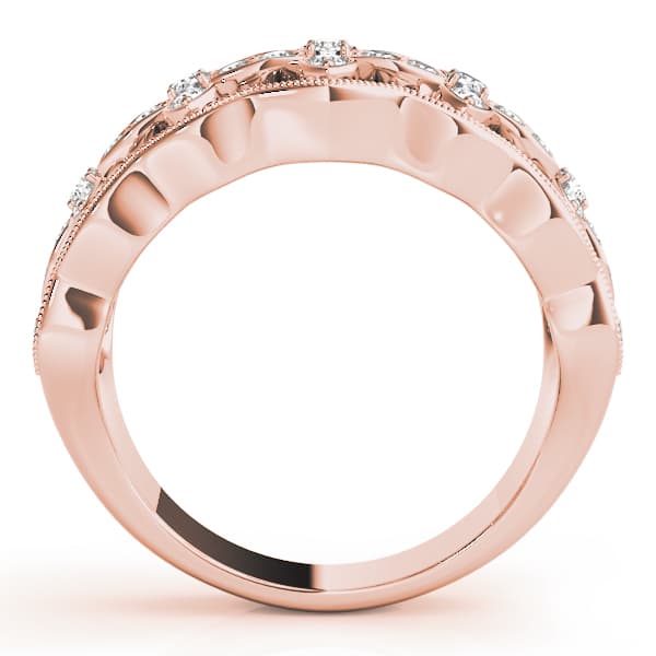 Fashion Band (1/4 ct. tw.), Side view in rose gold