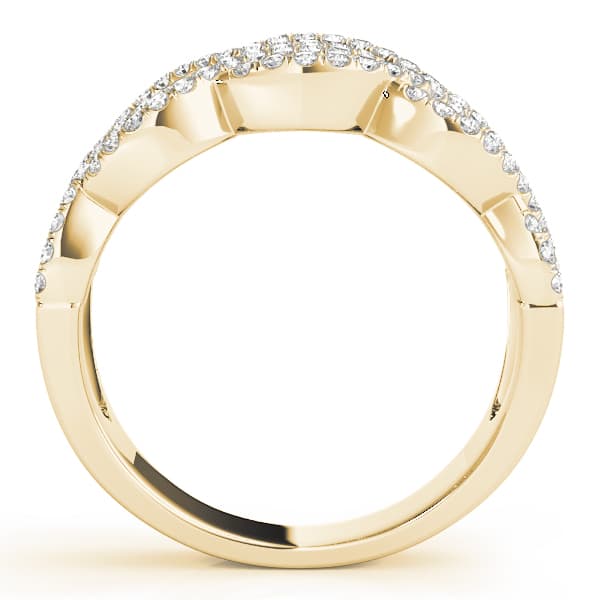 Two Row Infinity Band (5/8 ct. tw.), Side view in yellow gold