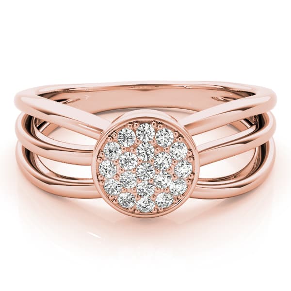 Fashion Band (1/8 ct. tw.), On hand view in rose gold