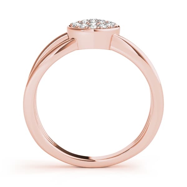 Fashion Band (1/8 ct. tw.), Side view in rose gold