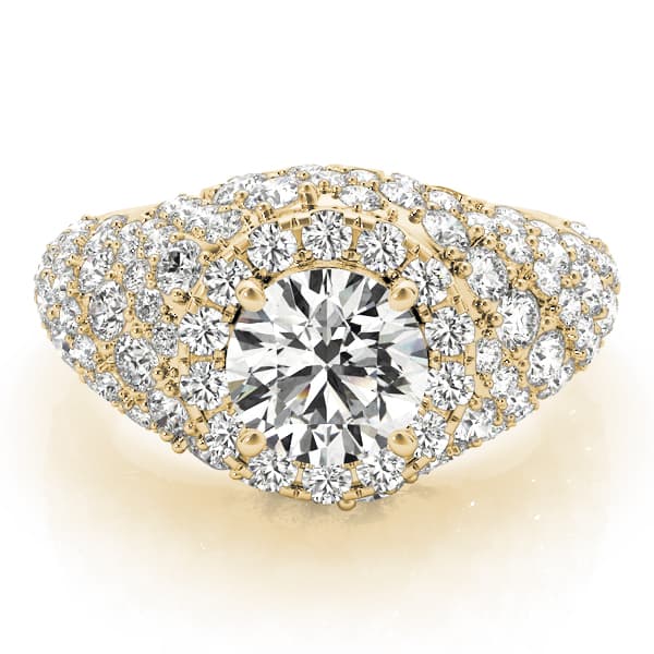 Fashion Band, style 84871, On hand view in yellow gold