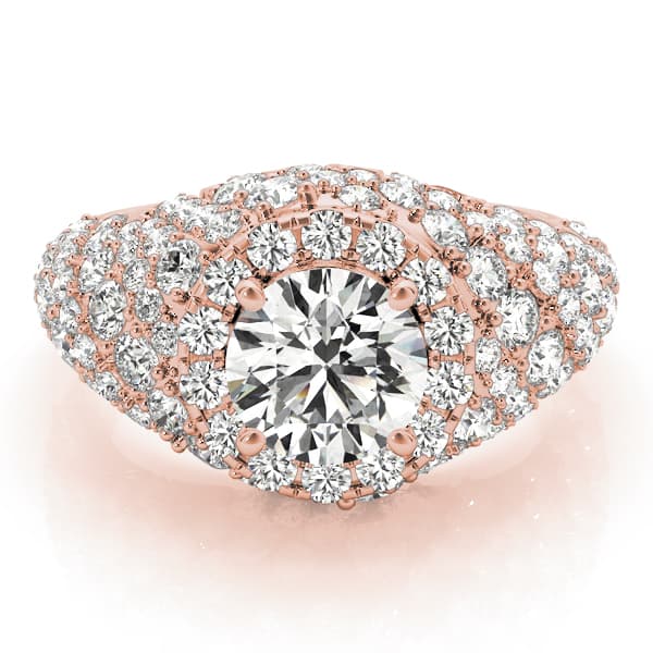 Fashion Band, style 84871, On hand view in rose gold